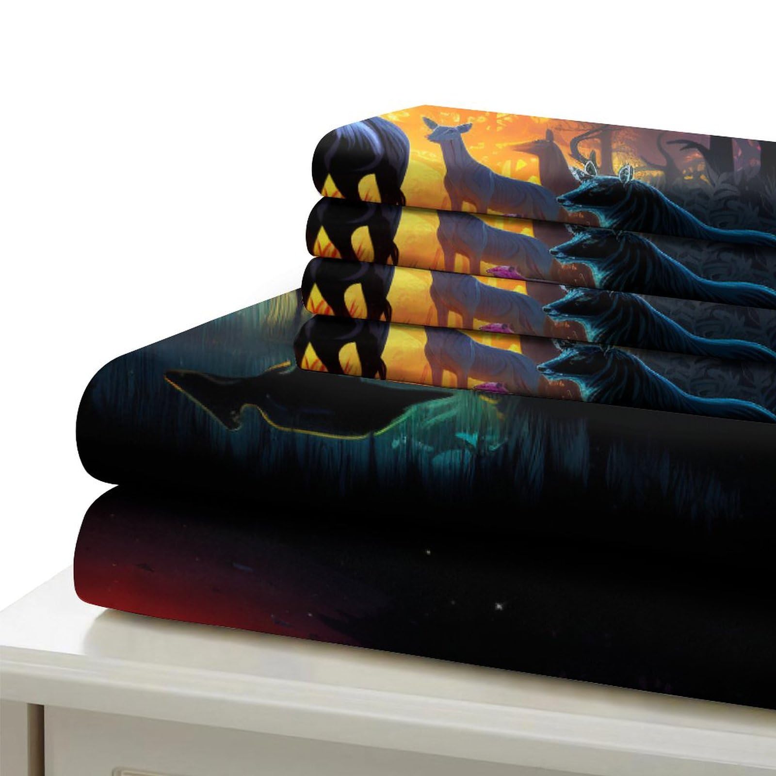 Stampato in 3D Pronipote tibetano Copertina Stampata Microfibra Disegnata Biancheria Da Letto Ipoallergenico Con 2 Federe,King（220x240cm）, Per Ragazzi Adulti