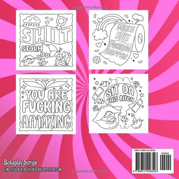 Swear Word Coloring Book for Adults: Bold, Easy & Funny Cuss Word Designs for Stress Relief & Relaxation - Image 2