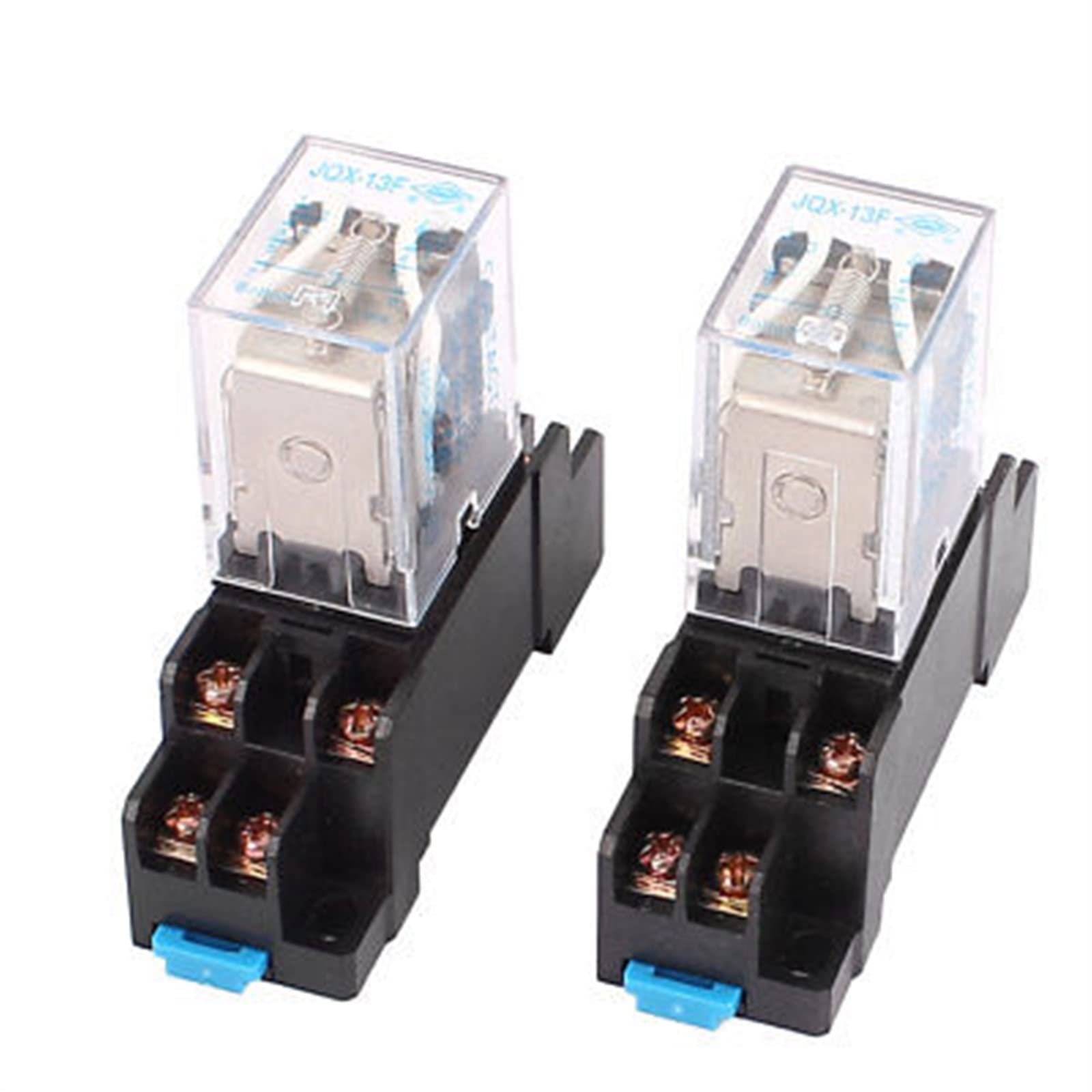GJZIFGFWQ DC12V 10A Coil Voltage 8 Pin DPDT Electromagnetic Power Relay w Socket Base 20Pcs