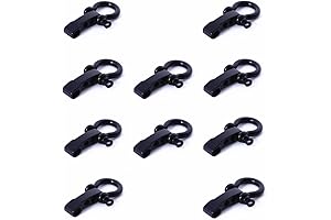 Hewnda Survival Bracelet U Buckle – 10 Stainless Steel Bow Shackles for...