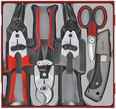 Teng Tools 5 Piece Cutting Tool Set - TTDCT05, Silver
