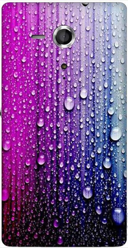 Coque en plastique rigide compatible avec Sony Xperia Sp,Design goutte