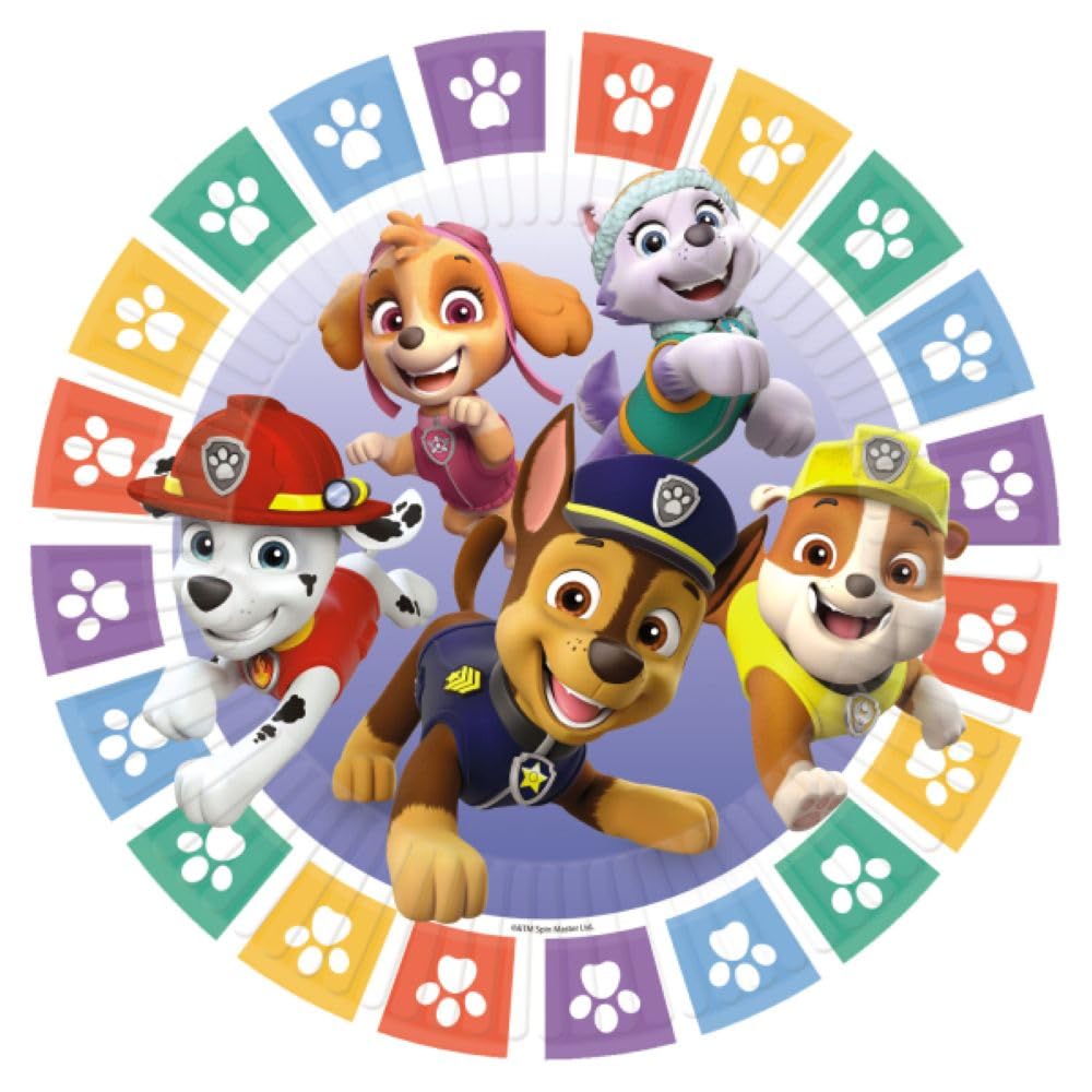 amscan Paw Patrol 8 Plates Multi-Coloured