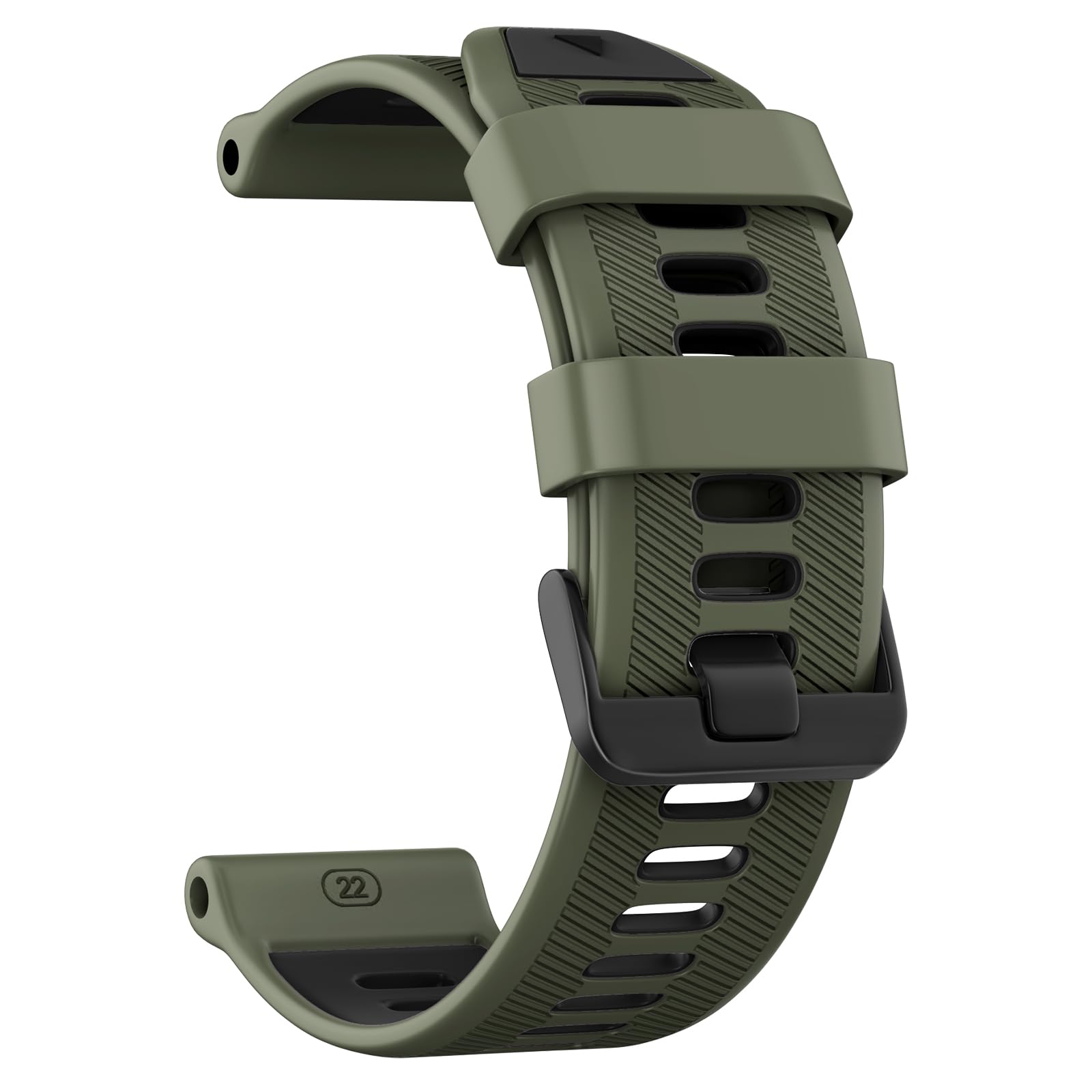 Watch Band for Garmin Forerunner 965/Forerunner 955/Forerunner 945/Forerunner 935, Soft Silicone 22mm Replacement Bands