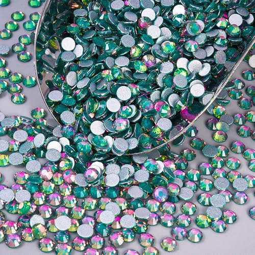 Image of Rhinestones for Nails Crafting 4mm SS16 Emerald Crystal 1440pcs | Flatback Non Hotfix Gems for Shoes,Jeans,Knee-High Socks,Leg Garters,Waist Belts,Bow Ties,Shawls,Arm Sleeves,Microphones
