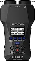 Zoom H1 XLR Handy Recorder: 32-Bit Float, Dual XLR/TRS Inputs, Ultra-Clean Preamps for Podcasters & Musicians