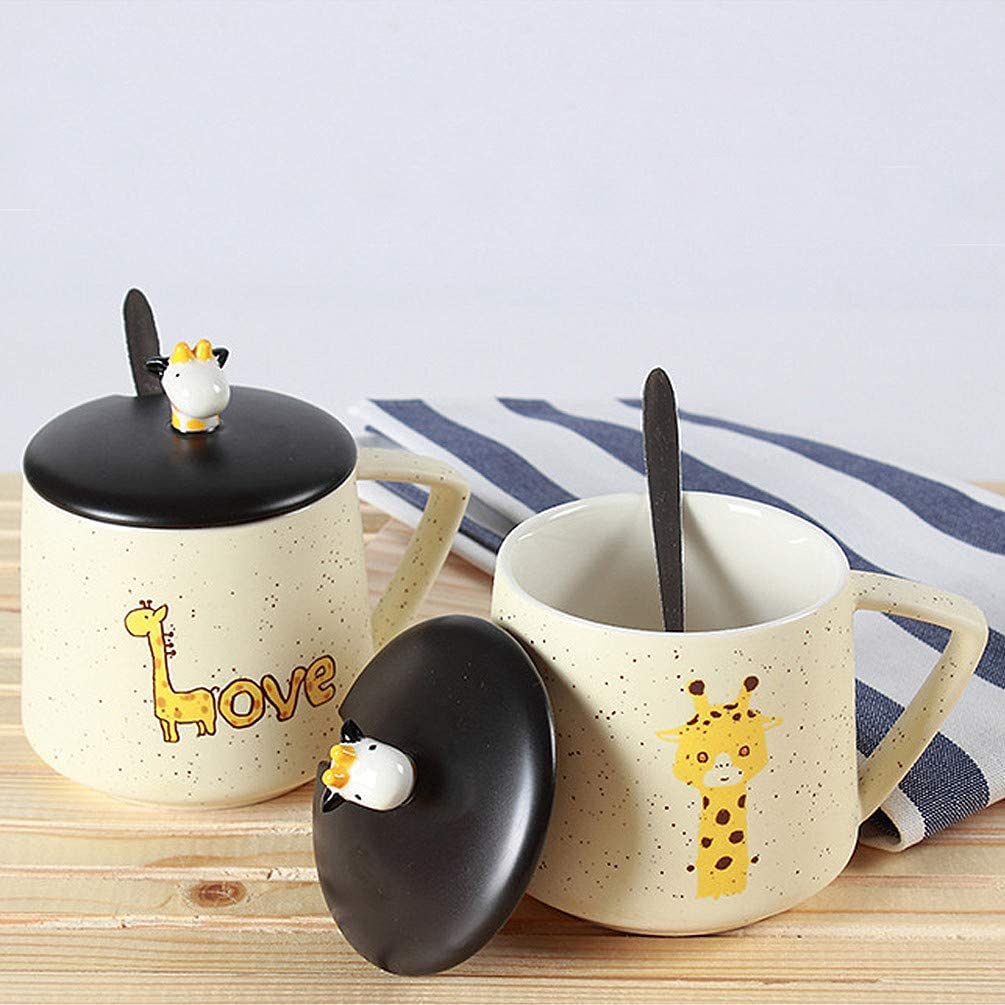 Tazza In Ceramica 3D A Forma Di Giraffa - 400ml - Idea Regalo Divertente Per Amanti Degli Animali E Colleghi