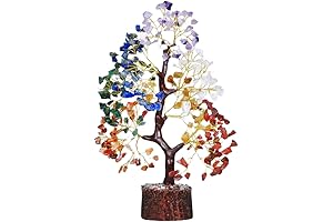 100% Authentic Natural AAA Crystal Gemstone Tree for Wellness and Chakra Balance...