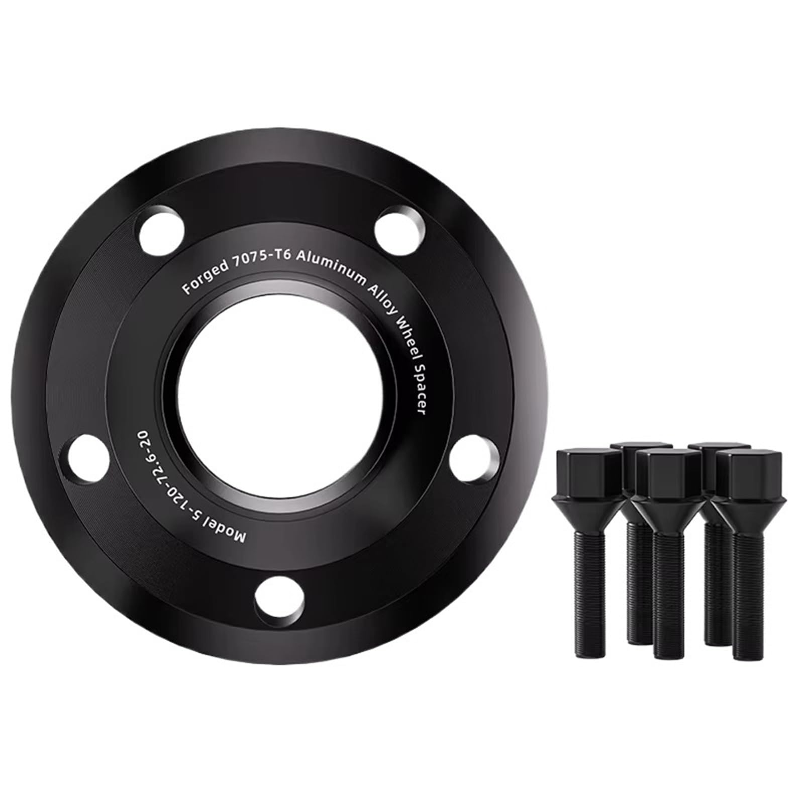 Hubcentric 2/4pcs For Geely For Monjaro 15/20/25/30/35mm 5x108 CB 63.4 M14 X 1.5 Hub Centric Black Forged Wheel Spacer Forged Spacer(4pcs 15mm)