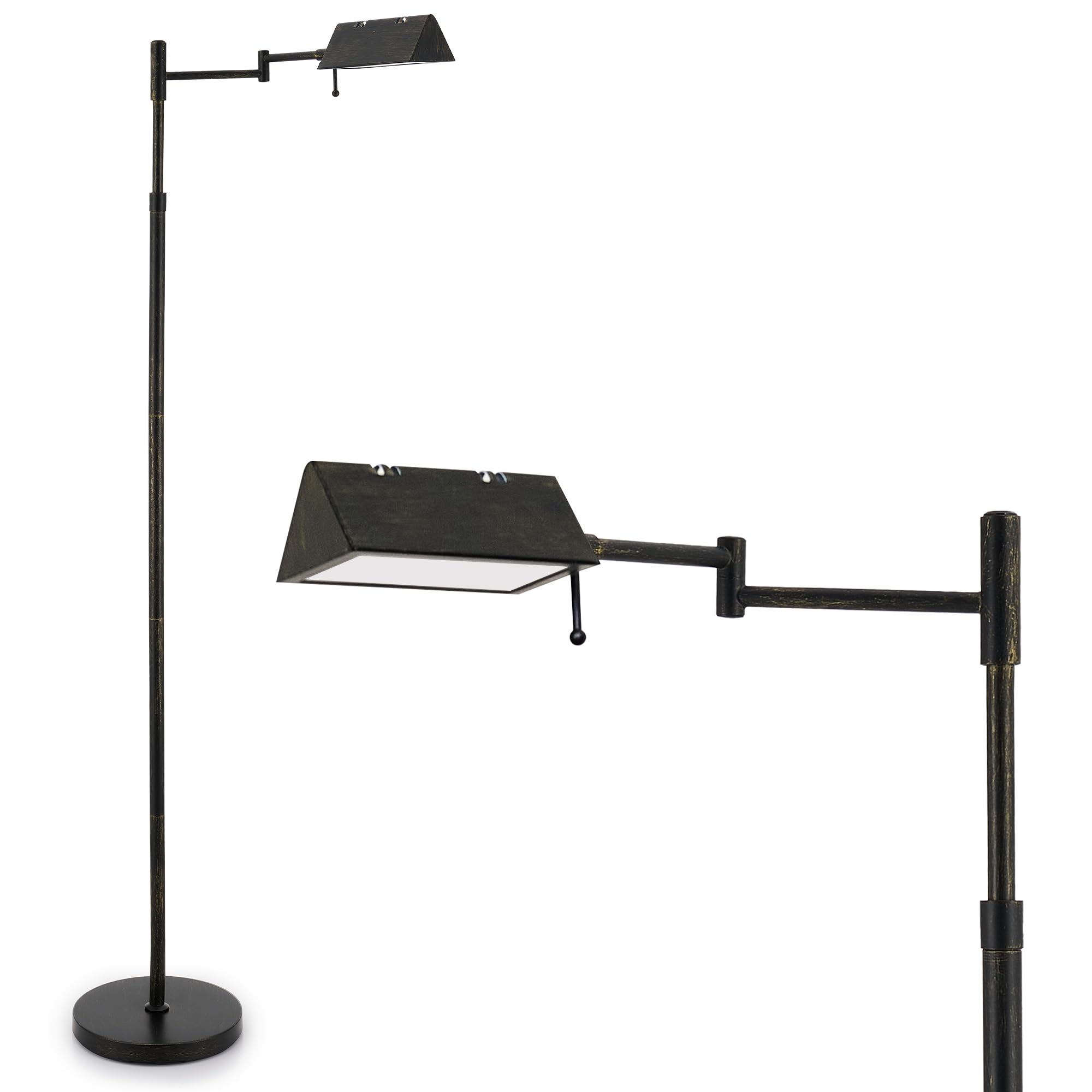 VONLUCE Dimmable LED Floor Lamp 56 Floor Lamp for Living Room with Adjustable Height Swing Arms 3 Color