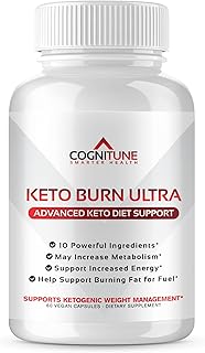 Keto Burn Keto Diet Pills – 10 in 1 Thermogenic Ketone Supplements for Women & Men, Garcinia Cambogia, Raspberry Ketones, Apple Cider Vinegar, Green Tea, Chromium Picolinate, Acai & More