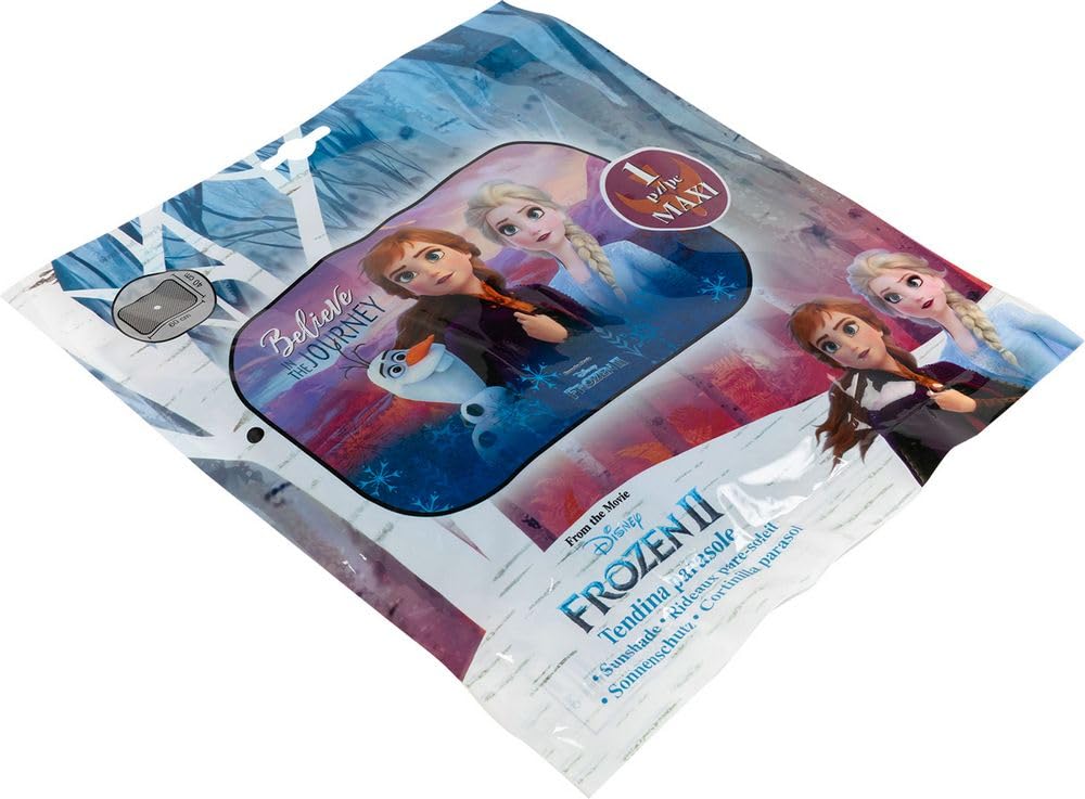 Tendina parasole auto Frozen Disney Anna Elsa 60x40 cm pieghevole protezione solare bambine