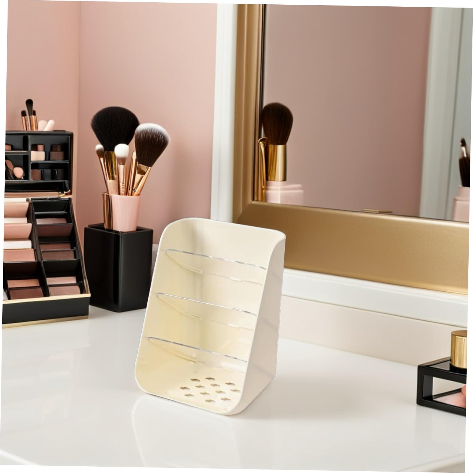 2 Pezzi Organizer Scrivania Multi Funzionale Penne e Cosmetici con Base Stabile per Ufficio e Casa Organizer Desktop per Cancelleria e Prodotti