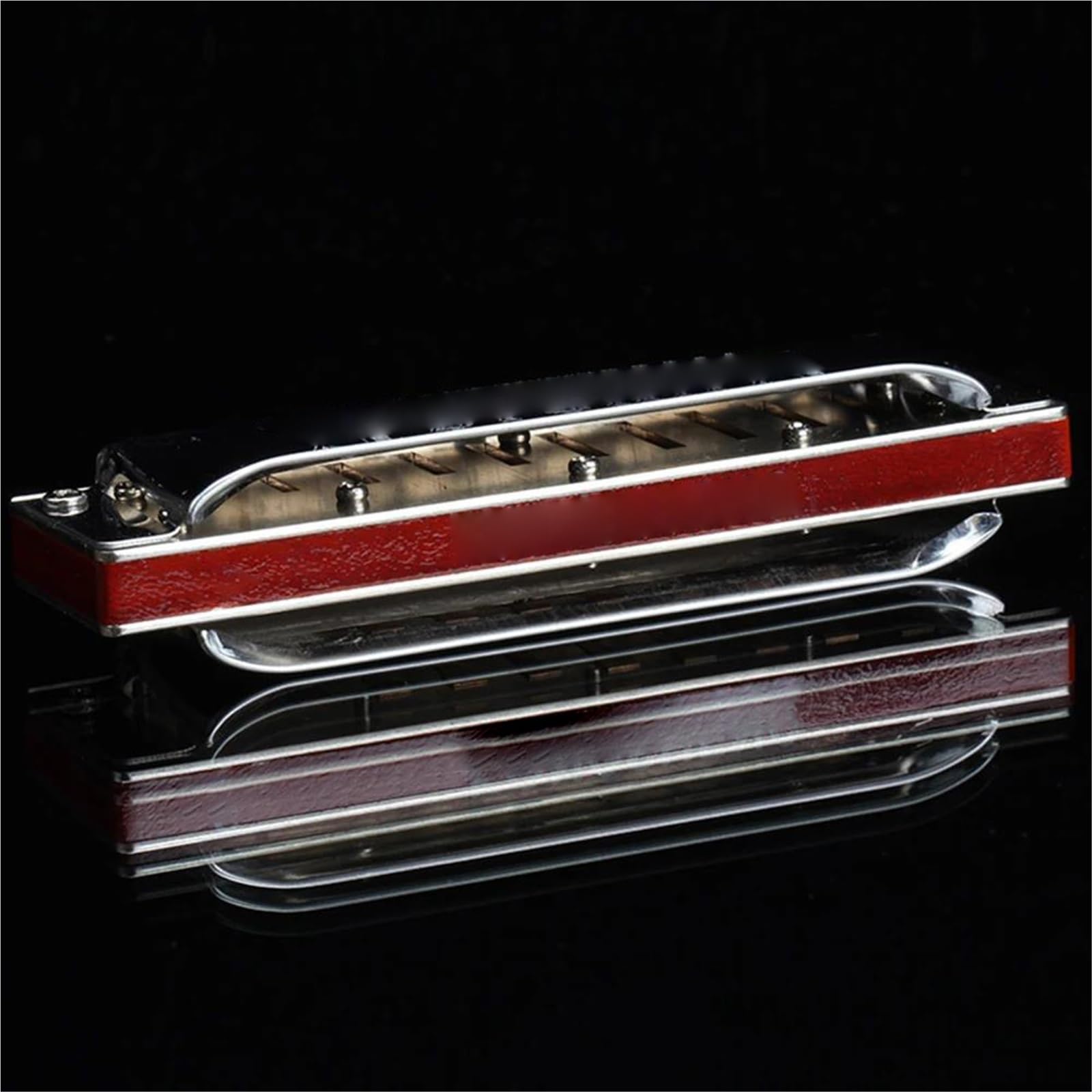 Zestaw Harmonijkowy Diatoniczna Harmonijka 10 Otworów Blues Harp Master Organ Ustny Klucz C Profesjonalne Instrumenty Muzyczne(D Tone)