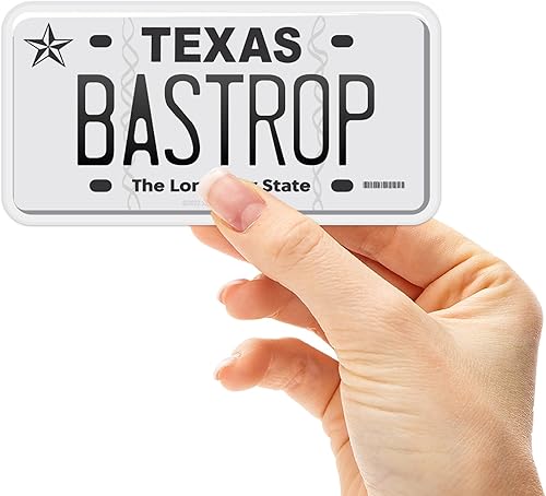 Miniatura 28 de Calcomanías de matrícula de Texas – 15 opciones de TX City – Adhesivo de parachoques de Texas para automóvil – Houston Austin Dallas San Antonio