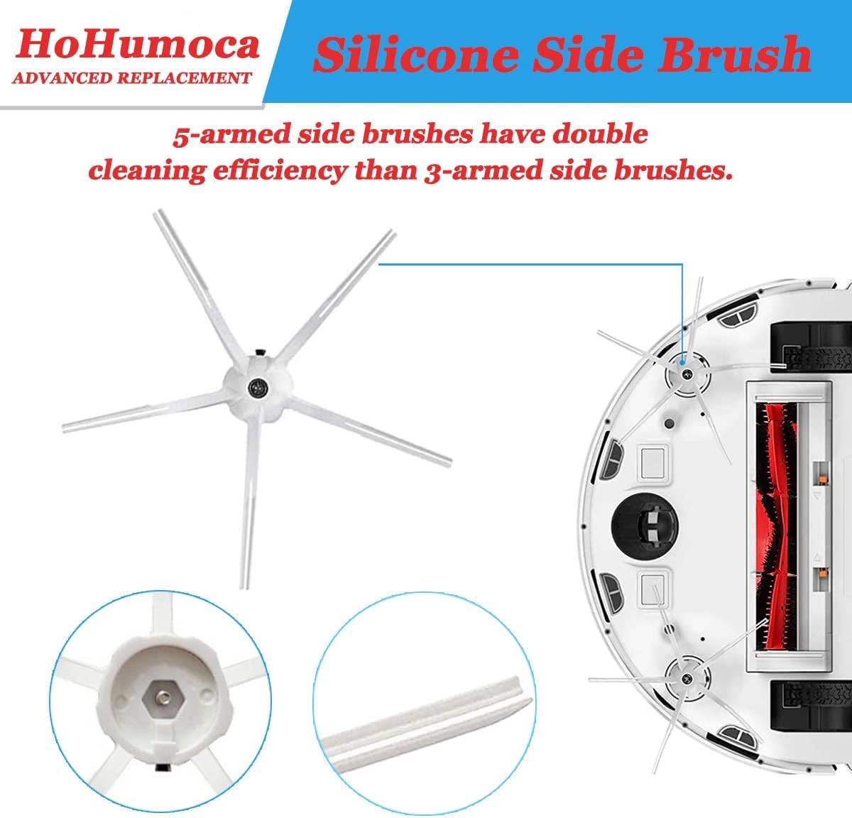 Roboter-Deals Set Accessori Per Roborock S5, S6, S7: Spazzole, Filtro, Cuscinetto