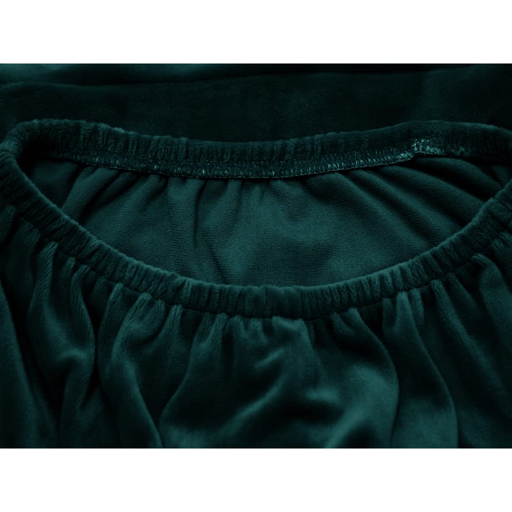 Copripoltrona 1 posto con orecchie elasticizzato 2 pezzi copripoltrona velluto coprisedie in velluto a vela Fodere per poltrone a orecchioni