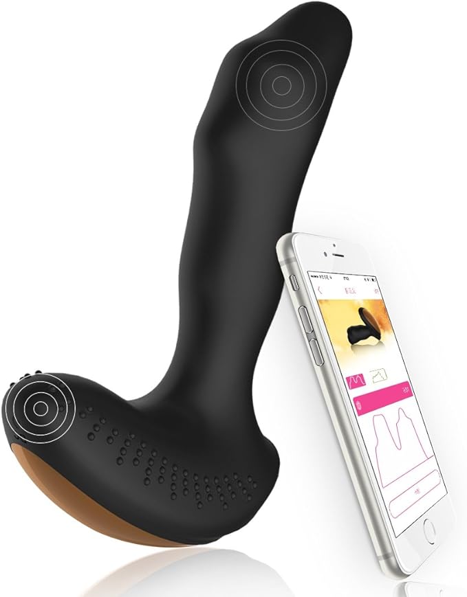 Vibrador anal y de próstata de silicona con 2 motores y ...