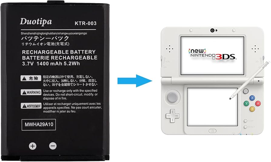 Amazon.com: Duotipa KTR-003 Battery Compatible with 3DS N3DS