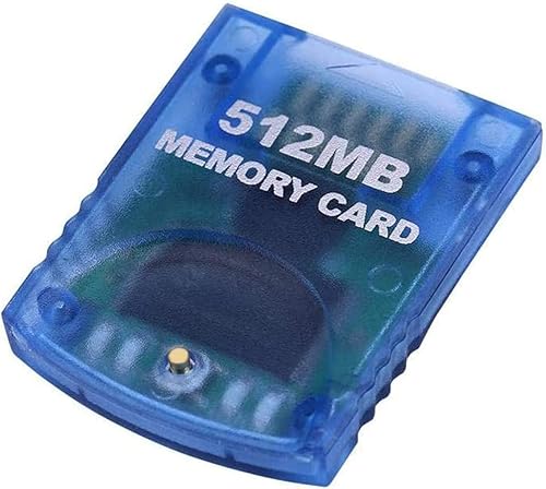 Miniatura 5 de Mekela Tarjeta de memoria de 512 MB 8192 bloques compatible con Wii Gamecube Game Cube NGC GC azul