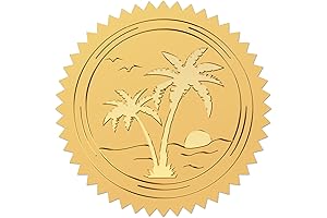 CRASPIRE Gold Coconut Palm Envelopes