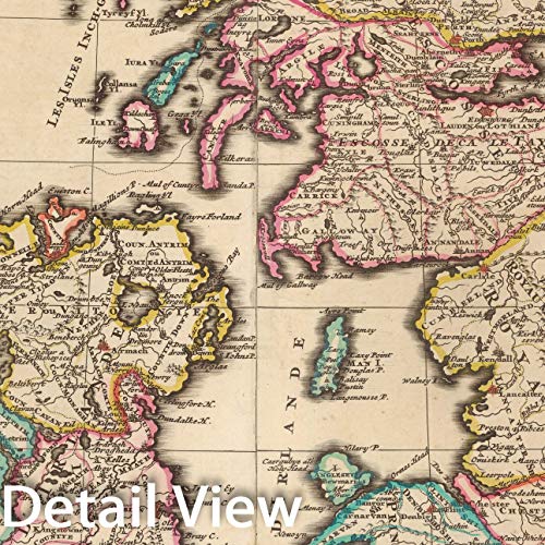 Amazon.com: Map - The British Isles which contain the Kingdoms of