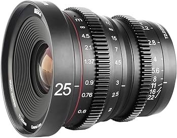 Amazon | Meike MK-25mm T2.2大口径マニュアルフォーカスプライムミニ