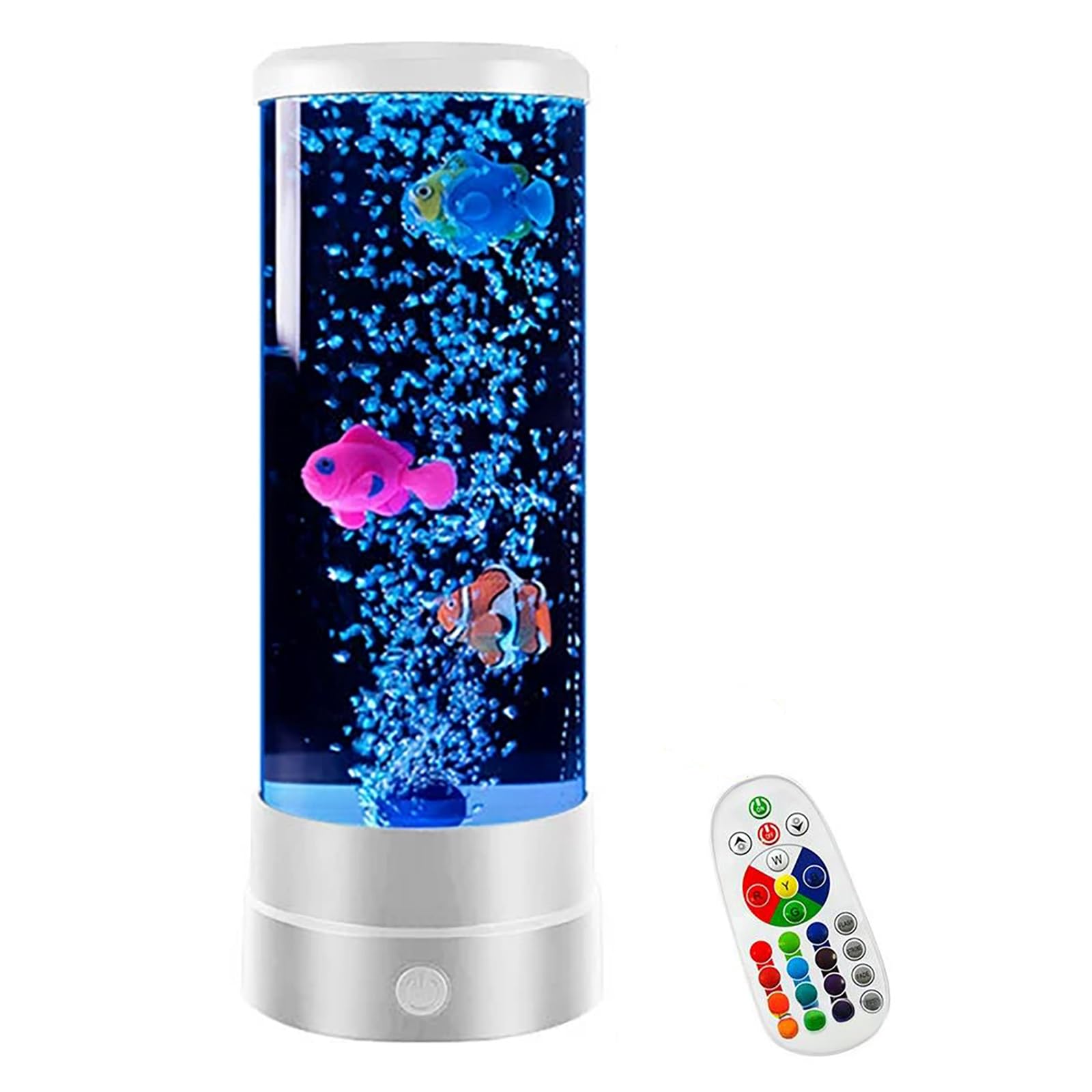Lampa Z Efektem Akwarium USB Bubble Light - Wielokolorowe Zmieniające Nastrój Światło Do Sypialni, Gabinetu, Dekoracja Otoczenia(White)