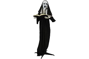 Haunted Hill Farm Motion Sensing Talking Halloween Nun
