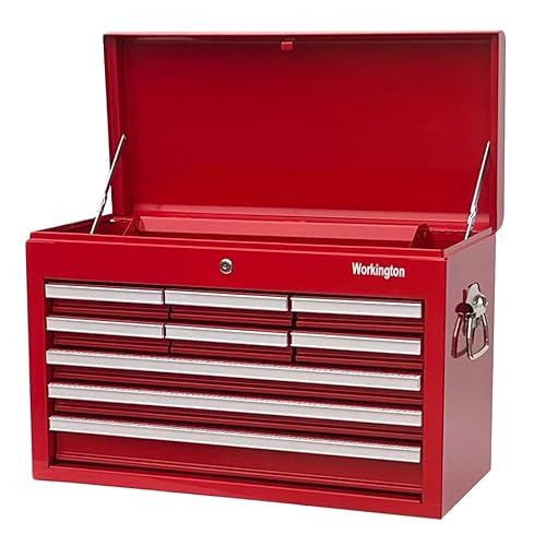 Workington Professional Industrial Portable Metal Tool Chest with 9 Drawers, 26