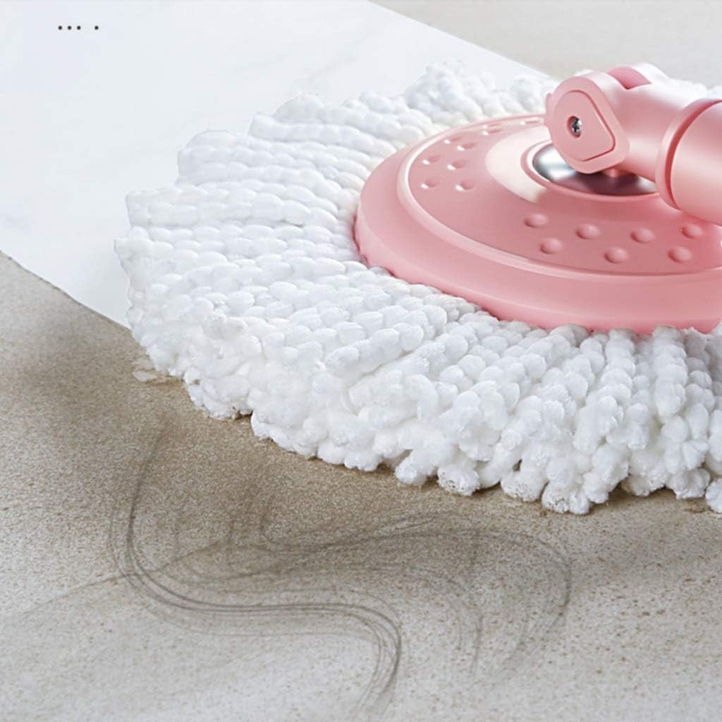 Spin Mop Und Set Mikrofaser Mop - 360 Magic Spinning Mop Und Für Die Reinigung Von Haood Lamite Fliesenböden, Pink, 4 MOP Heads