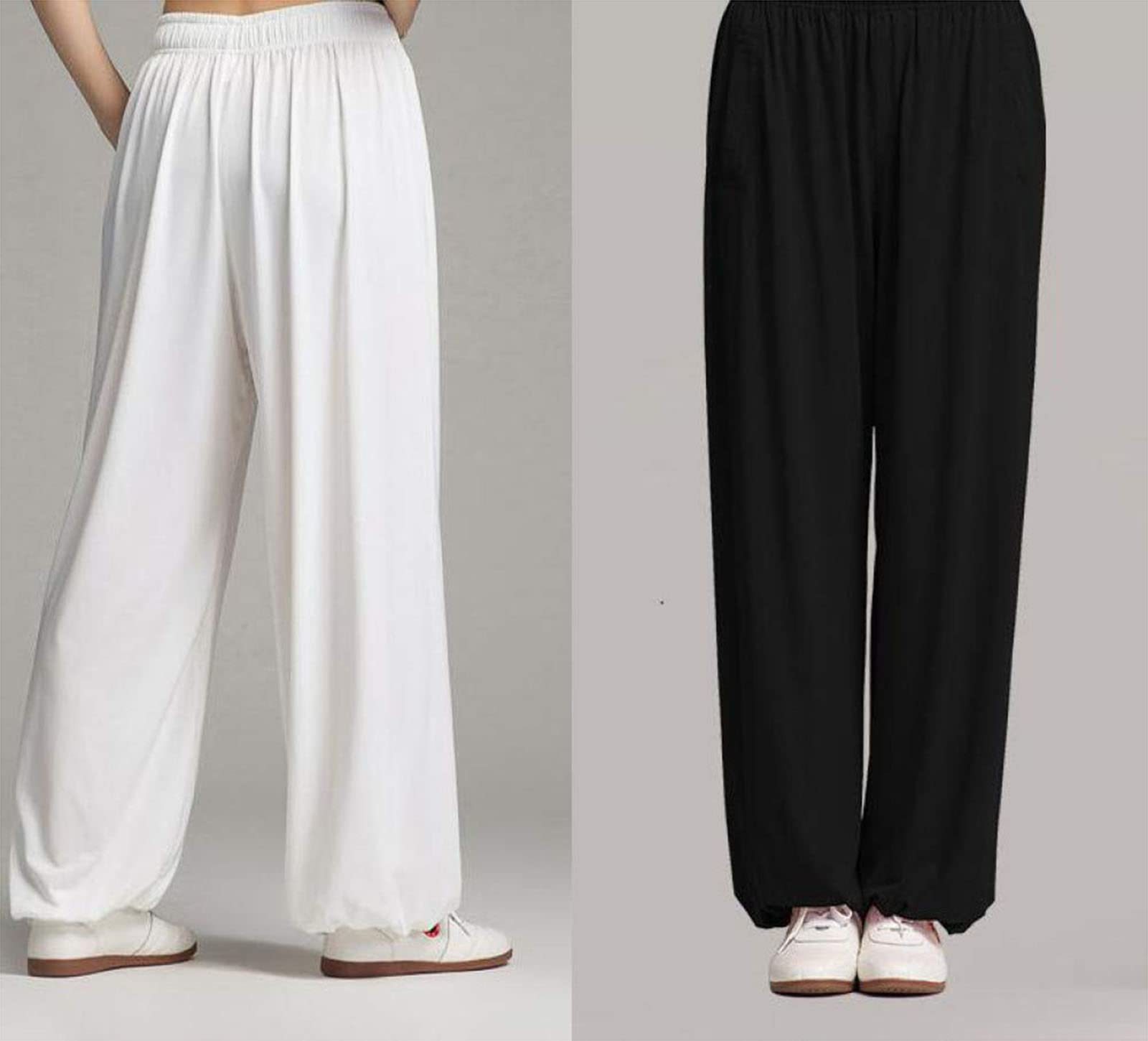 ZMIN Pantalones De Tai Chi para Mujer, para Hombre, De Talla Grande, Pantalones De Tai Chi, Pantalones para Correr, Pantalones Casuales Ajustados