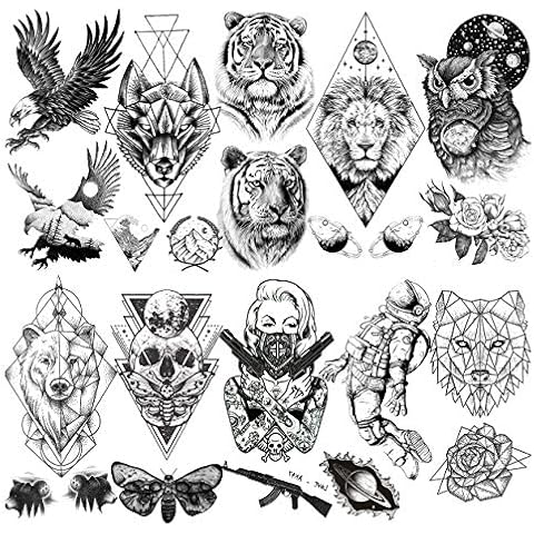 LAROI 10 Hojas Tatuajes Temporales Realistas Cover