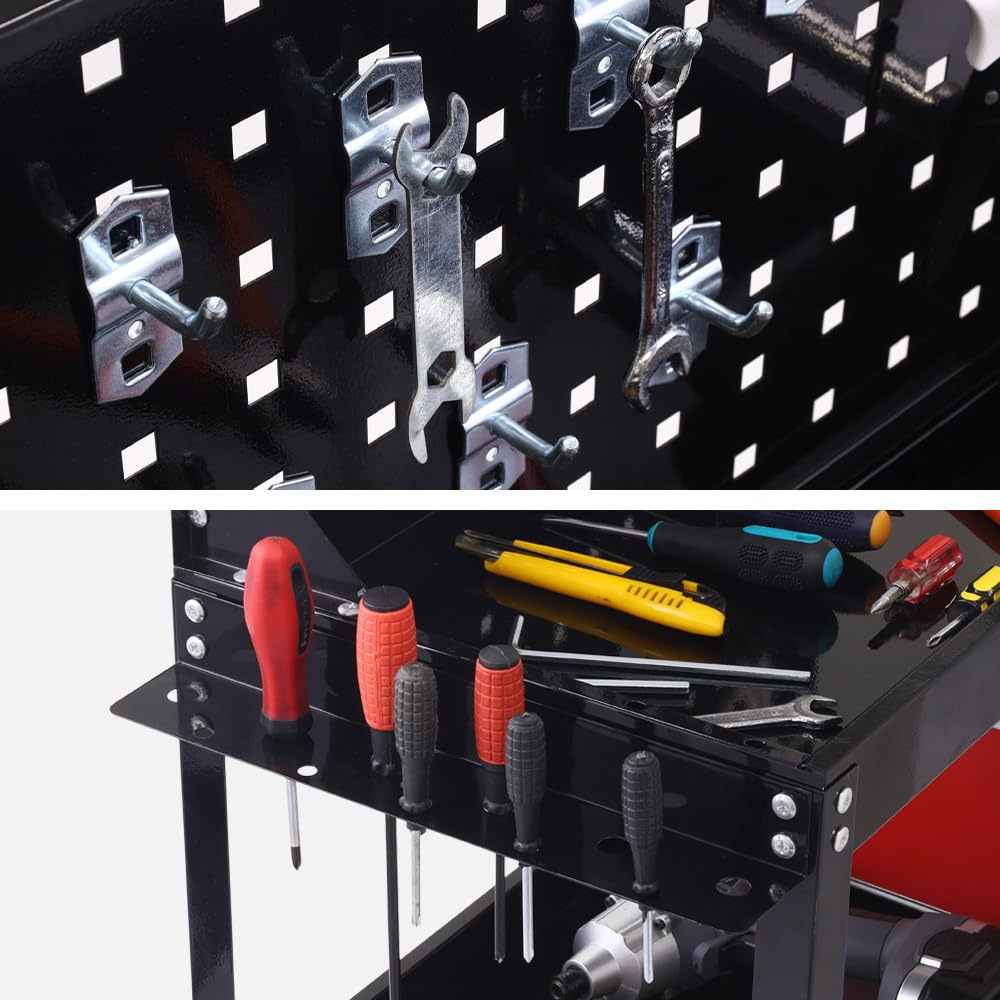 Amazon.co.jp: seathestars ツールカート 3段 大型 ツールワゴン 工具