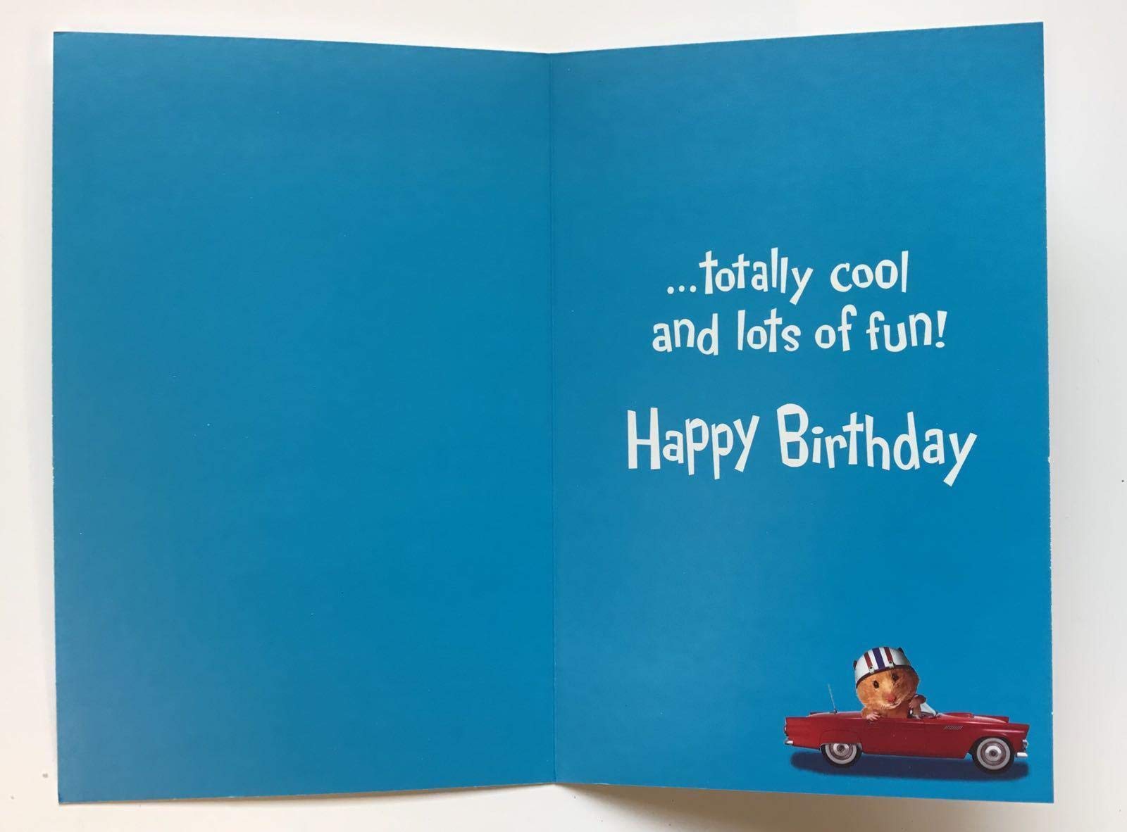 Amazon.com: HI, UNCLE! Happy Birthday Just Like You Cute New Greeting Card  : Office Products