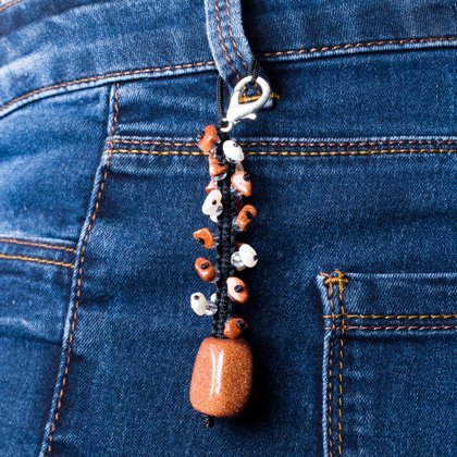 Aries Birthstone Crystal Charm - Hematite - Pack of 5