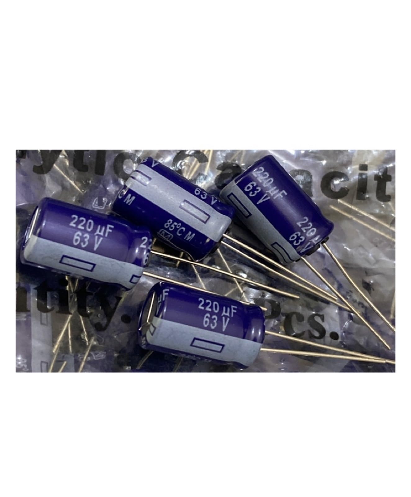 LEOTNNDQ 1pcs 220UF 63V Series Film Capacitor 10 * 16