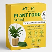 Plant Food Fertilizer Sticks For All Home Garden Indoor & Outdoor Plants | Plant Growth Booster | 100% Organic & Effective fertilizer for plants | Plant Booster for Fast Growth (50 STICKS)