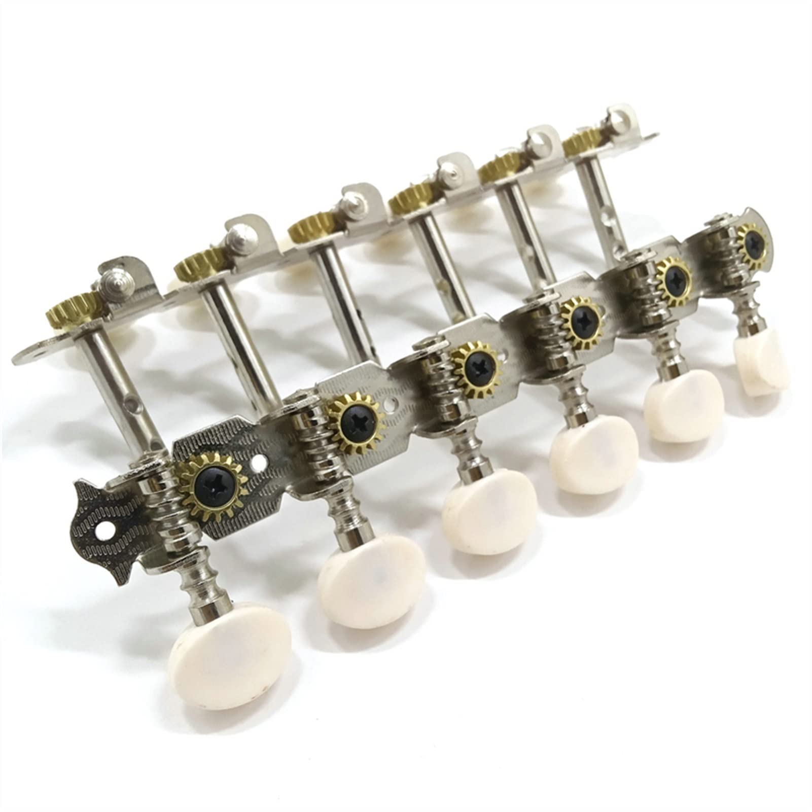 Pioli Chitarra Corde Ricambio 6R6L Chrome 12 Corde Chitarra Acustica Tuning Pioli Chiavi Teste Meccaniche Accordatori per Corde Parti di Chitarra