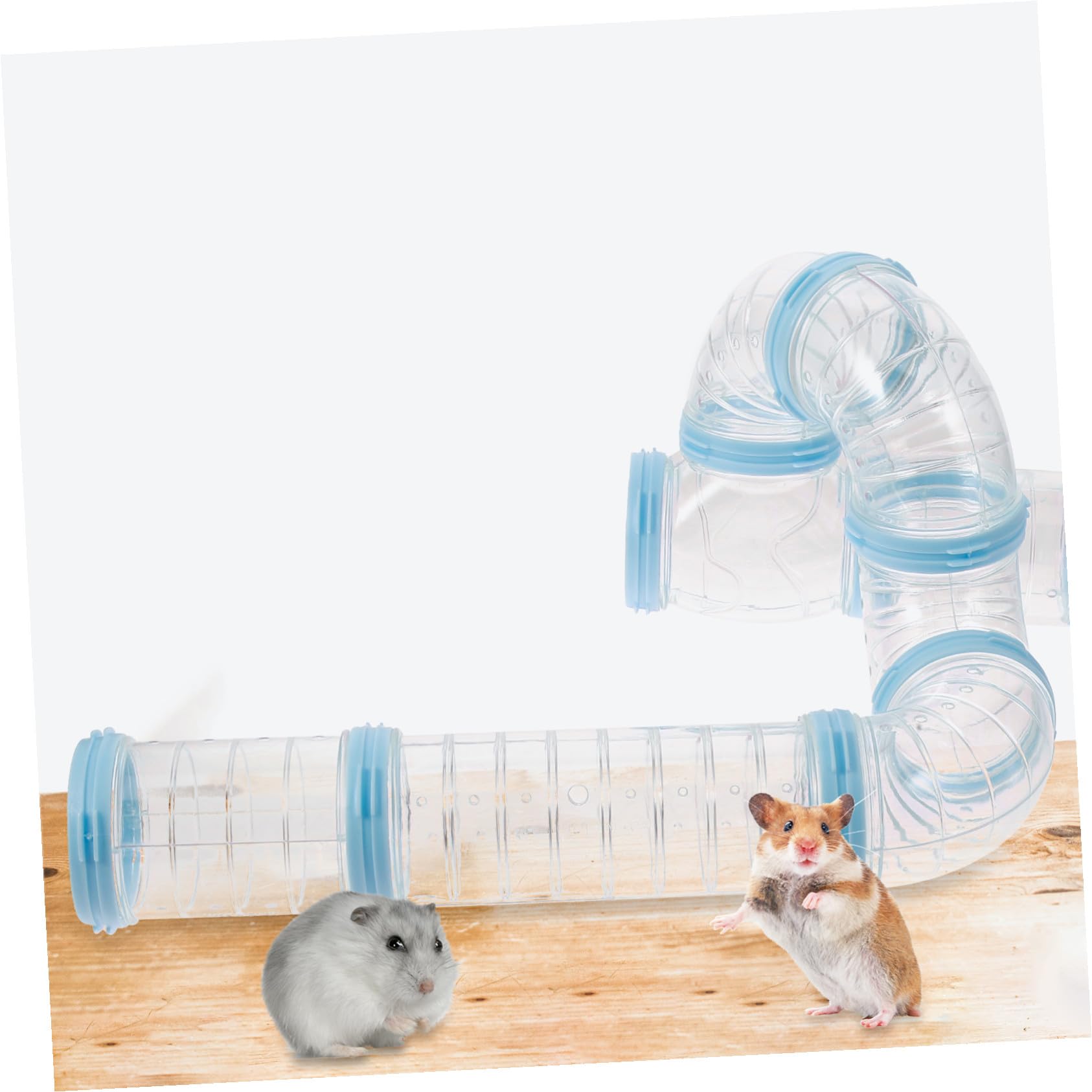 Homoyoyo 2sätze Hamsterröhren-bausatz DIY Tunnel für Hamsterkäfig Spielzeug Bewegung Rückzugsort für Kleintiere
