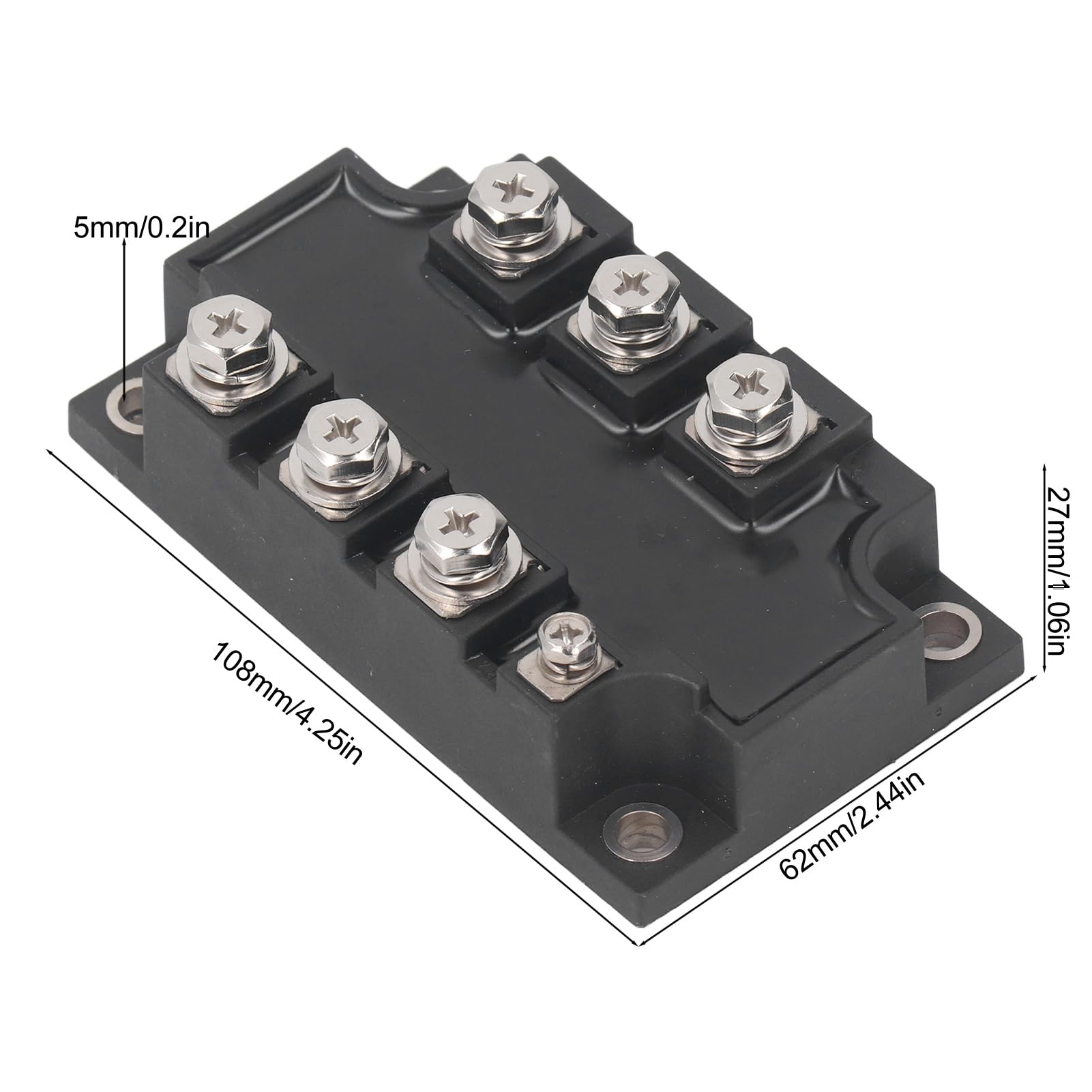 Generic Modulo di Alimentazione del Raddrizzatore del Ponte Eccellente Materiale per PC Base di Rame Facile Installazione per il Motorino Dignioso Carta di Avvio Morbido Compatto Compact Leggero