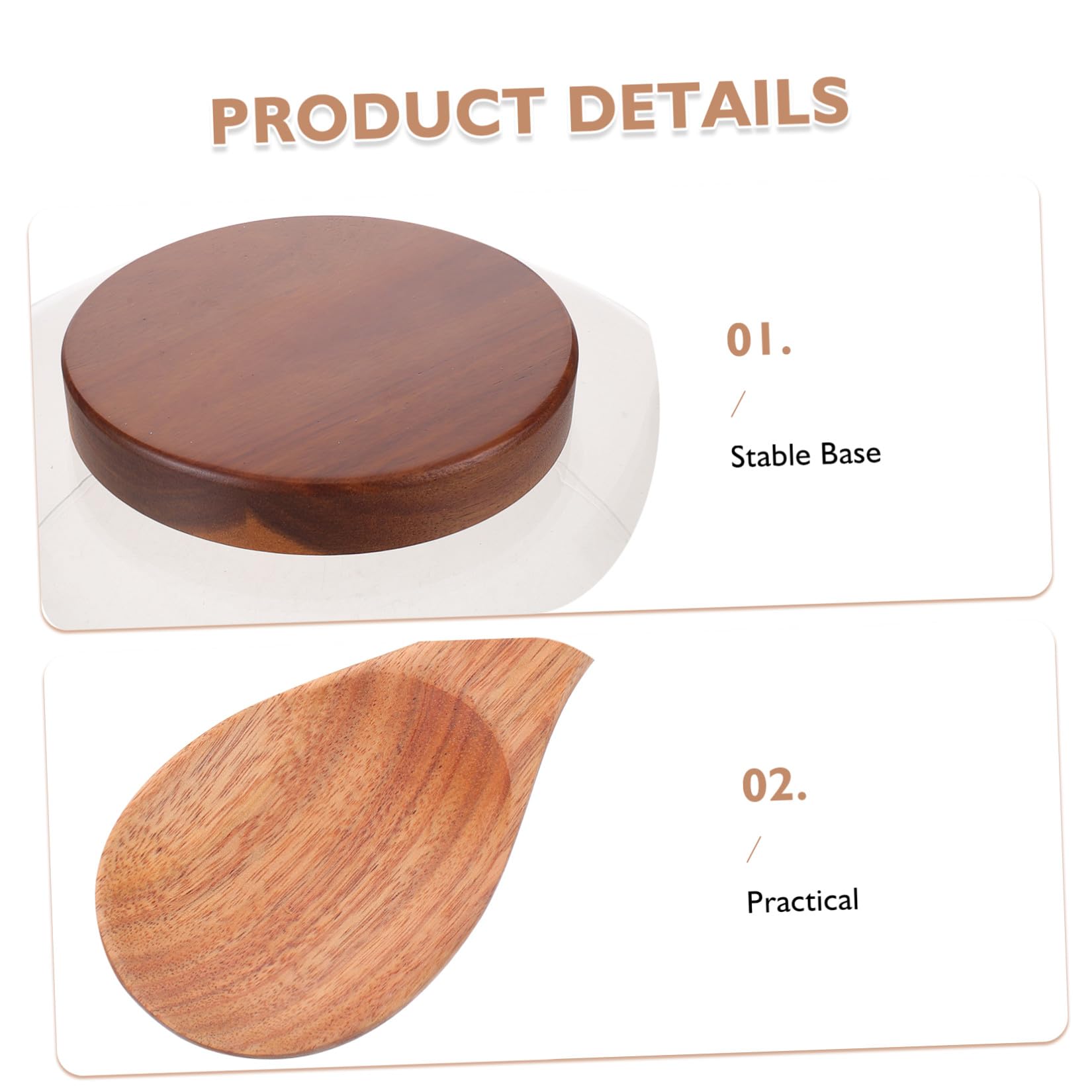 Ensaladera Redonda de Vidrio con Base de Madera para Servir Ensaladas Refrescantes en Verano con Protección contra Condensación y Diseño Simple