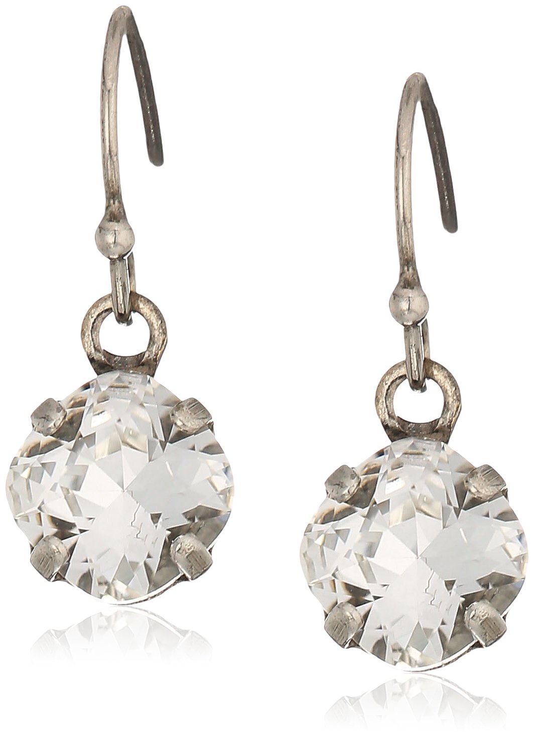 Lisa Oswald Collection Minimal Crystal Drop Earrings