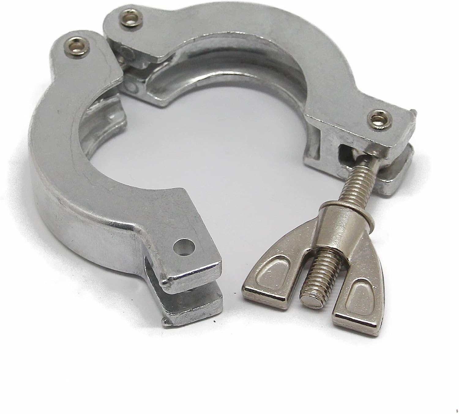 KF40 Aluminium Clamp With Win Nut ISO-KF Alu Clamps fit NW40 Vacuum Flanges 2packs