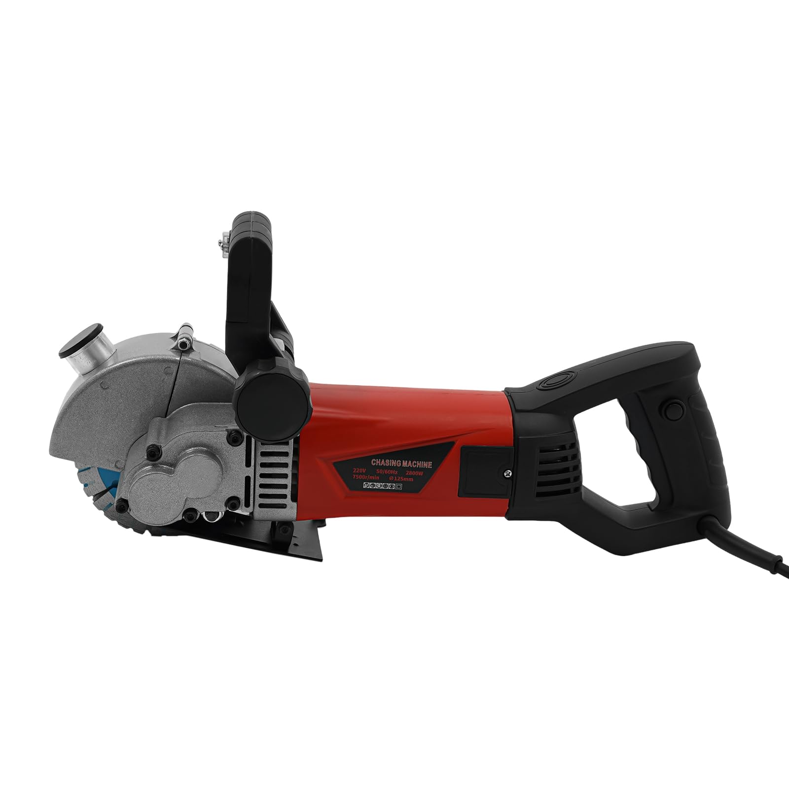 Scanalatrice per calcestruzzo per pareti 2800 W - Tagliatrice a scanalature con 5 lame diamantate - Macchina elettrica per uso domestico e industriale