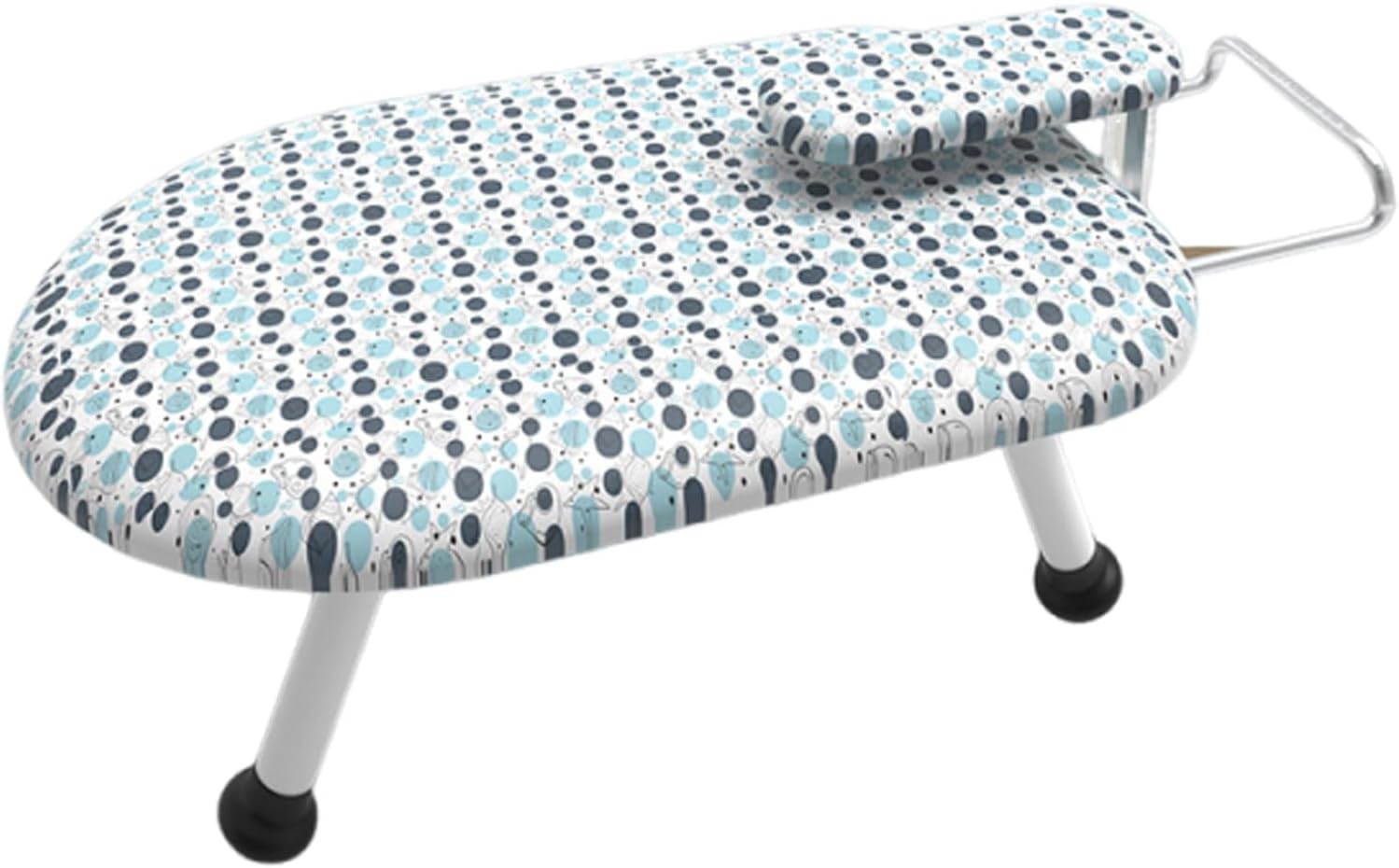 Small Ironing Board, Portable Table Compact Ironing Board 60x37cm Ironing Surface Stable Foldable Small Iron Board with Sleeve Iron Board, Retractable Iron Holder