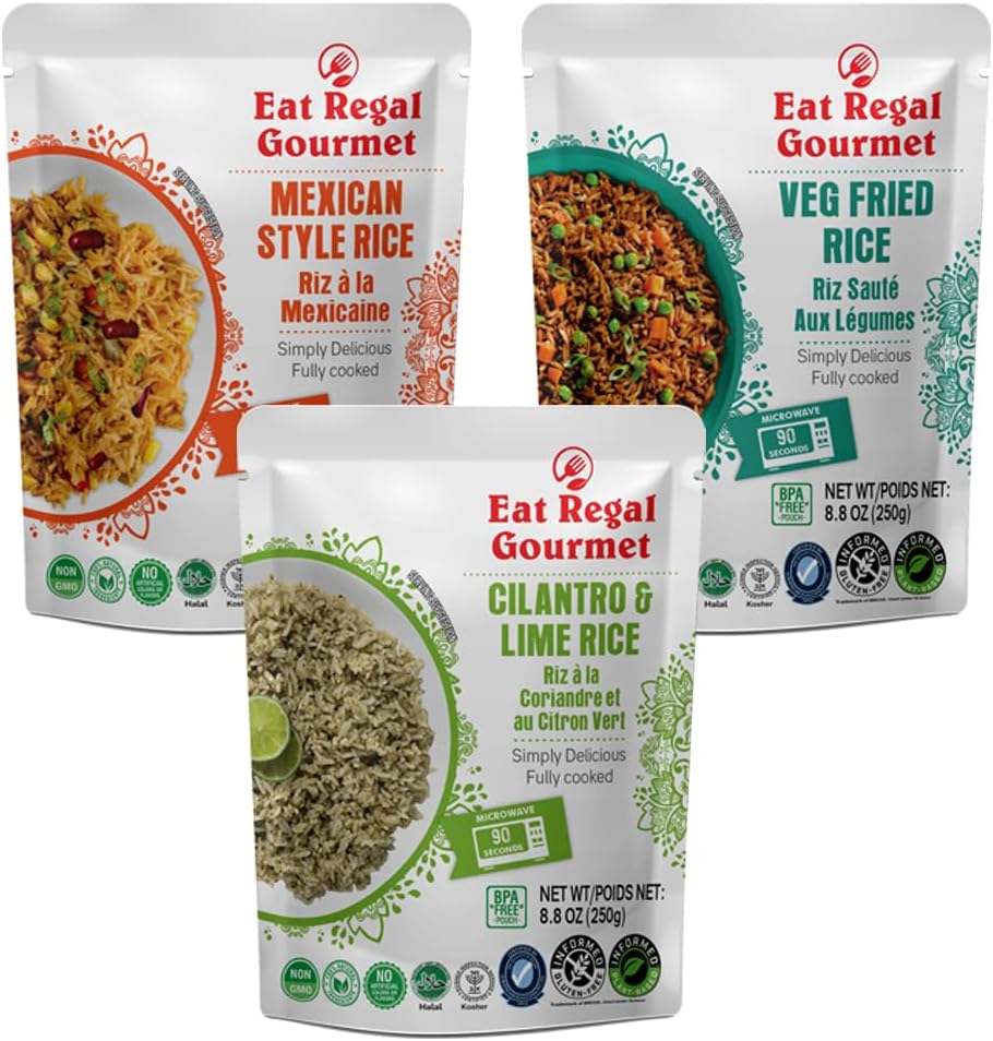 Amazon.com : Eat Regal 6 Flavor Ready to Eat Variety Pack of 6, 8.8oz ...