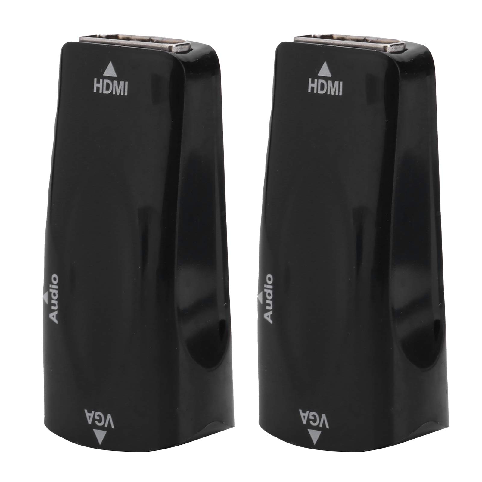 Goshyda Adaptateur HDMI Femelle vers VGA, Convertisseur Vidéo 1080P avec Câble Audio 3,5 mm