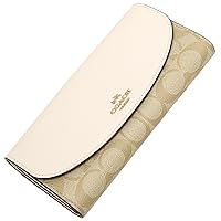 新品 COACH コーチ 長財布 ホワイト ライトカーキ COACH コーチ 財布 長財布 C4452 ライトカーキ×チョーク
