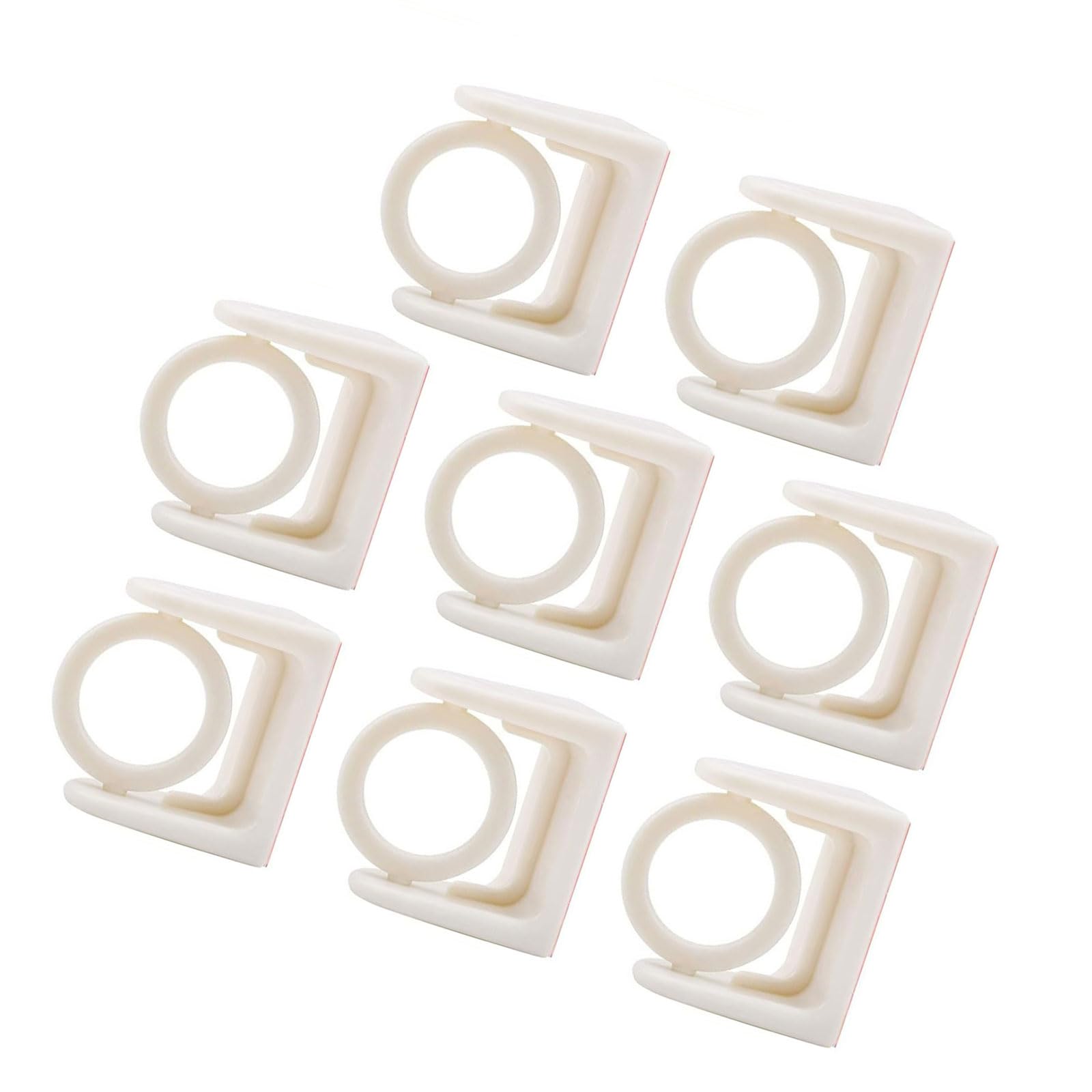 8Pcs Practical Rotating Curtain Rings Bathroom Curtain Circlets for Easy Installation and Stylish Decors Fasteners